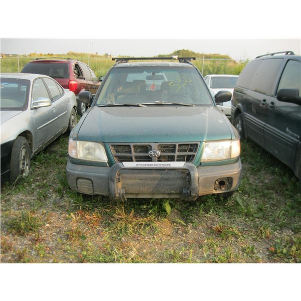 1998 SUBARU FORESTER GREEN JF1SF6354WH702940