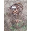 Image 1 : 5 Steel Spoked Wheels 20"