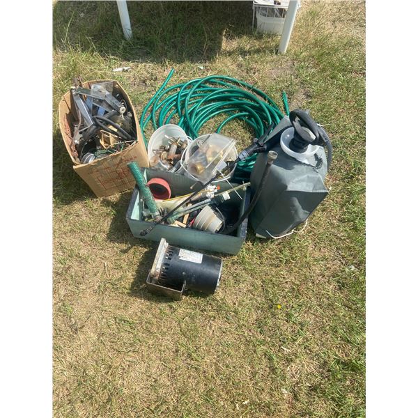Lot of Sprayer, Hose, Doorknobs etc. *ITEM OFF SITE*