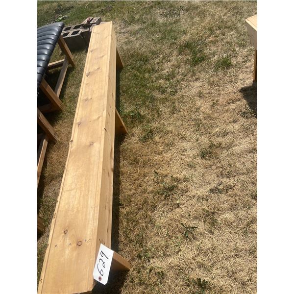 8' Home Built Wooden Bench *ITEM OFF SITE*