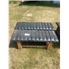 Image 1 : Two 48' Padded Benches - Wooden Frame *ITEM OFF SITE*