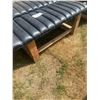 Image 2 : Two 48' Padded Benches - Wooden Frame *ITEM OFF SITE*