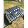 Image 1 : Two 48' Padded Benches - Wooden Frame *ITEM OFF SITE*