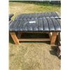 Image 2 : Two 48' Padded Benches - Wooden Frame *ITEM OFF SITE*