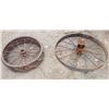 Image 1 : 2 Steel Wheels 46" & 36"