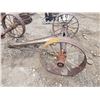 Image 2 : Axle & 2 Steel Wheels 68" Wide 29" Diameter Wheels