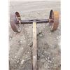 Image 3 : Axle & 2 Steel Wheels 68" Wide 29" Diameter Wheels