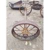 Image 2 : Axle & 2 Steel Wheels 80" Wide 32" Diameter Wheels