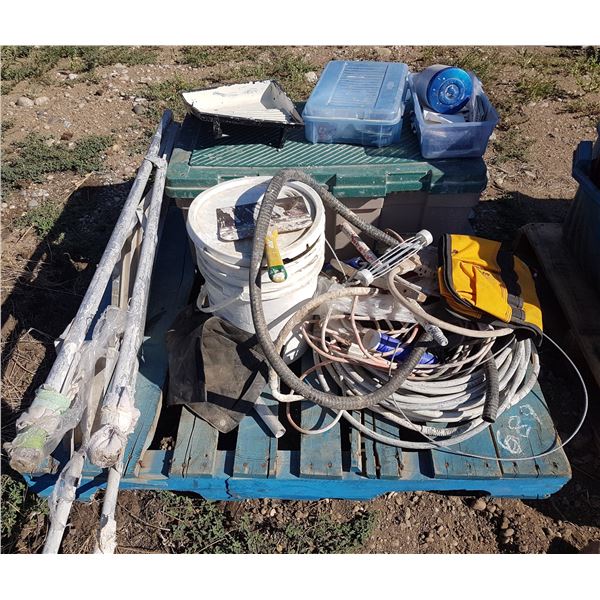 Lot of Painting Supplies & Step Ladder & Misc.