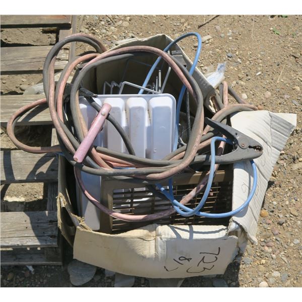 Box of Extension Cords/ Booster Cables/ Etc.