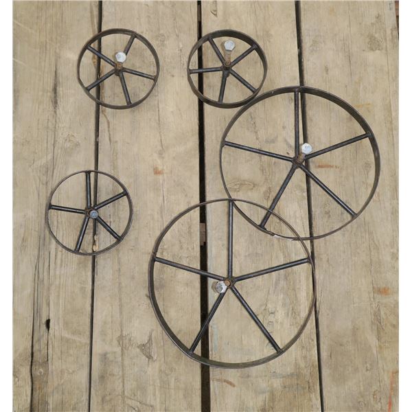5 Small Steel Wheels