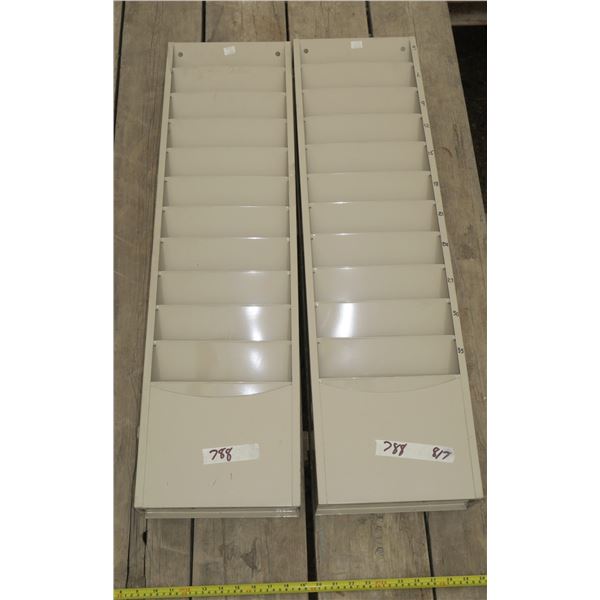 2 Metal Commercial Envelope Racks 36