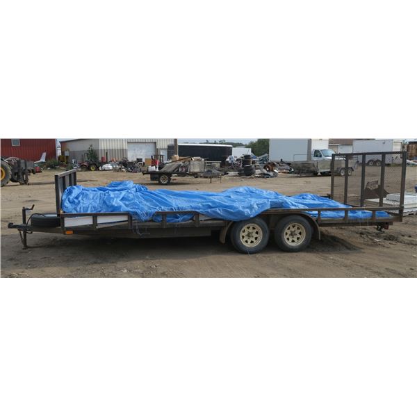 2011 trailer 5UPTU2021BB002649 Deck Size ~240"×100" (Contents on Trailer Not Included)