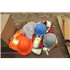 Image 5 : Box of Hard Hats/Nuts/Tecumseh 6HP Gas Tank/Safety Vests