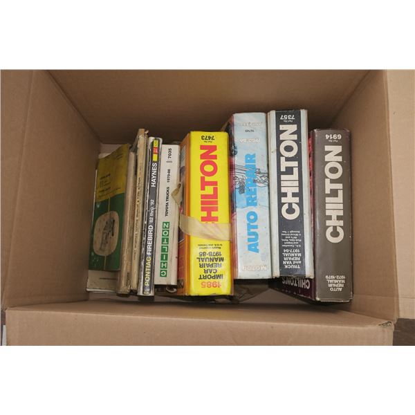 Box of Chilton Manuals