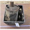 Image 1 : Crate of Antique Gas Can/Jack/Oiler
