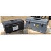 Image 2 : Lot of 2 Plastic Toolboxes