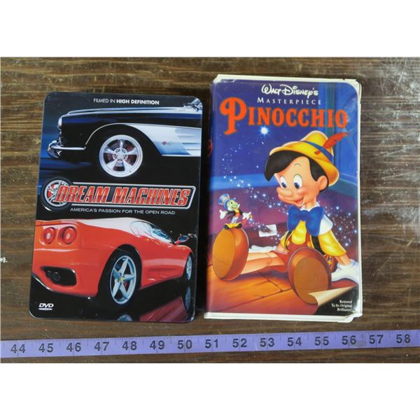 Dream Machines DVD set & Pinocchio VHS