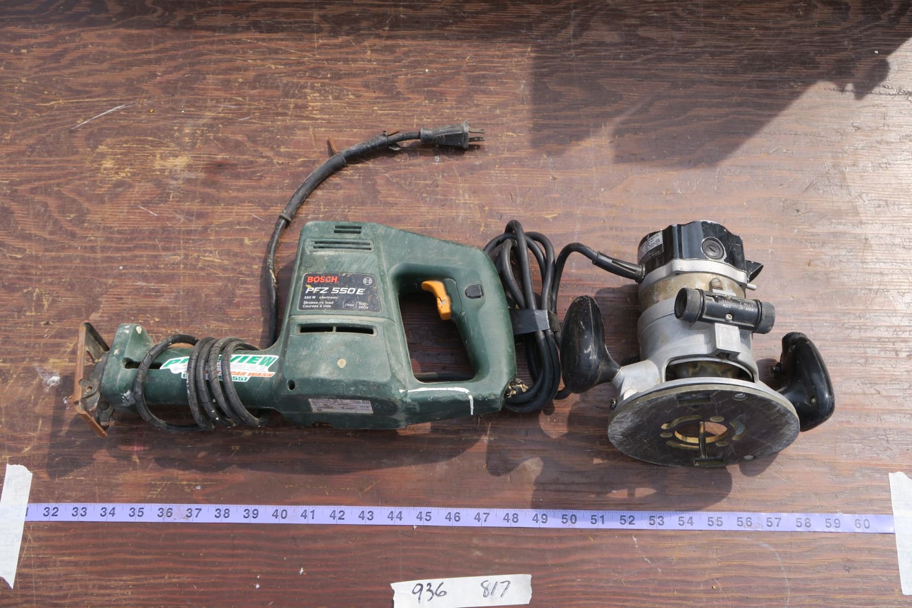 Bosch Reciprocating Saw & Router - Schmalz Auctions