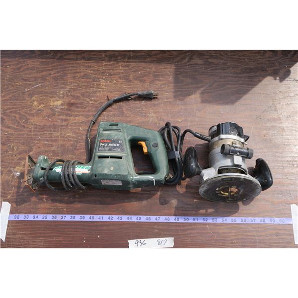 Bosch Reciprocating Saw & Router