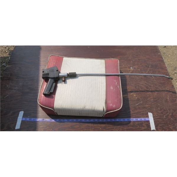 Vintage Chair Bottom & Pressure Washer Nozzle