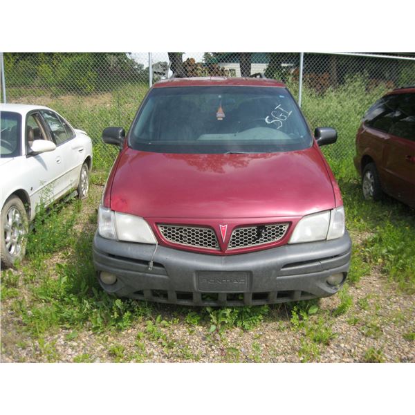 2004 PONTIAC MONTANA RED 1GMDX03E14D177056 (HAS KEYS)