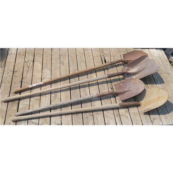 Lot of 4 Shovels