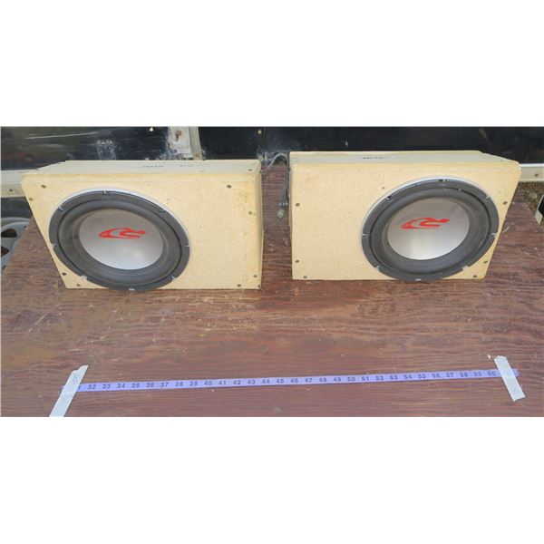 2 Subwoofers + Enclosures