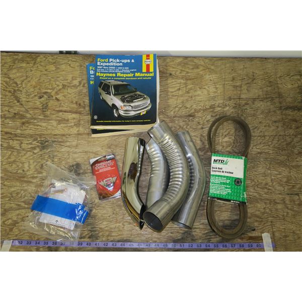 Lot of Automotive, Exhaust Tips, Etc.