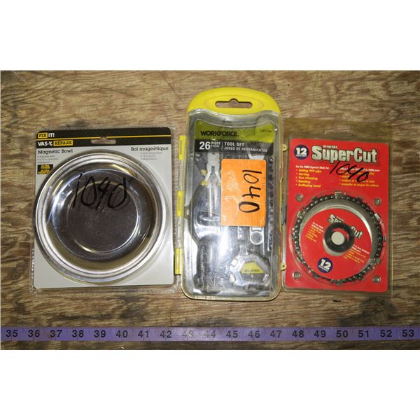 Super Cut, Magnetic Bowl, Small Tool Set