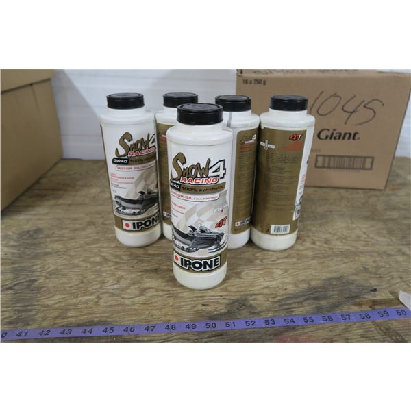 5× Snowmobile Synthetic 0w40 Oil