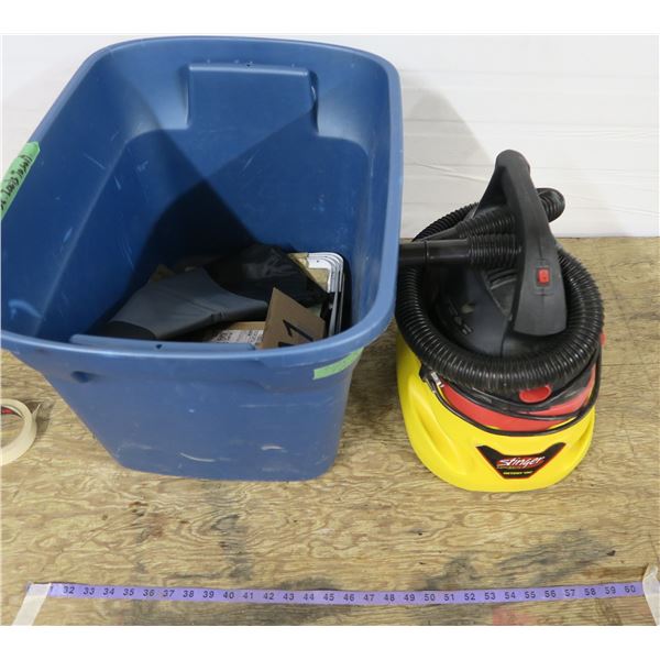 Small Wet/Dry Vac + Lot of Misc.