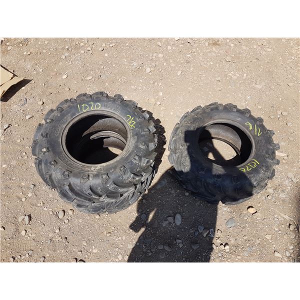 3 Quad Tires 2 X 26X9X12 & 1 X 26 X 11 X 12