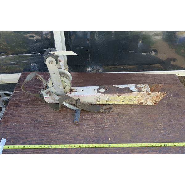 Boat Tongue Winch Mount & Winch