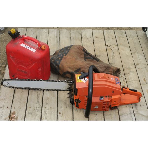 Chainsaw + Gas Can + Misc. Tools