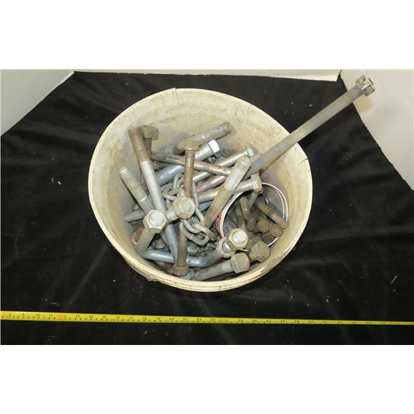 Bucket of Misc. Fasteners, bolts etc.
