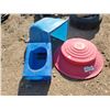 Image 2 : Koenders bin lid, fan hood, feeder (3 items)