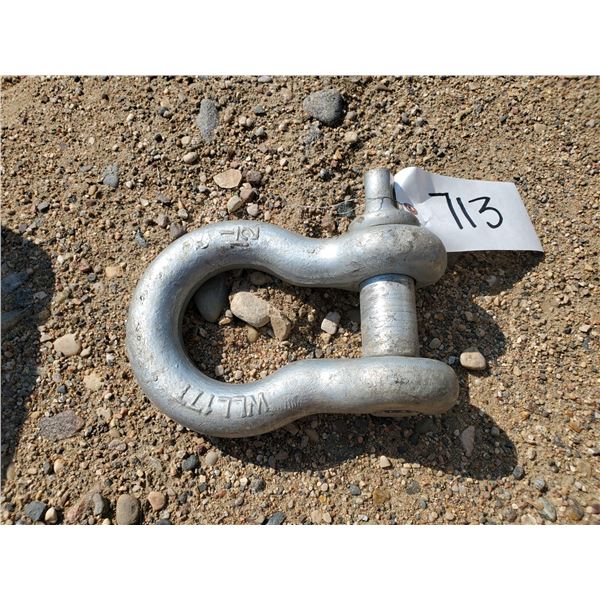 heavy 1.5" d-shaped shackle