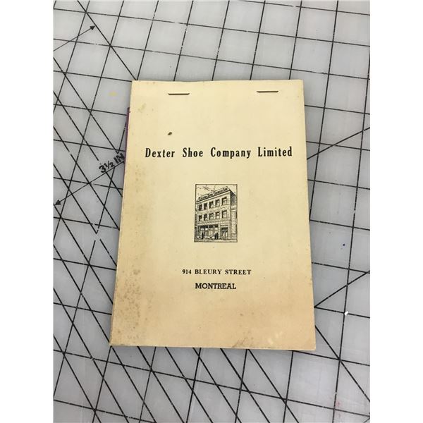 1940S DEXTER SHOE COMPANY LIMITED, MONTREAL CARBON COPY INVOICE BOOK
