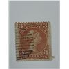 Image 1 : 1868 LARGE QUEEN 3c CANADIAN POSTAGE STAMP