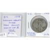 Image 1 : U.S. 1943 Walking Liberty Silver Half Dollar. Philadelphia Mint. Issued in World War II. F-12.