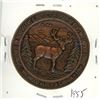Image 2 : Wildwood, Alberta 1981 Trade Dollar. Issued by the Elks Lodge #411. Elk/bingo. Oxidized Bronze. Unc.