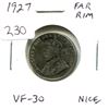 Image 1 : 1927 Far Rim Nickel 5 Cents. S Is Far from Rim. VF-30. Nice.