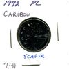 Image 1 : 1992 Caribou 25 Cents. Key Date. Proof Like. Nice.