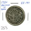 Image 1 : 1950 Design in Zero Silver 50 Cents. EF-40. Nice.