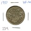 Image 1 : 1951 Silver 50 Cents. VF-20.