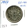 Image 1 : 1954 Silver 50 Cents. EF-40. Nice.