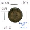Image 1 : Newfoundland 1917c Silver 25 Cents. The first of two silver 25 cents struck for Newfoundland. Minted