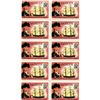 Image 1 : Block of 10 Antigua 5 Cents Stamps that depict Captain Horatio Nelson and HMS Boreas. Mint. Never Hi