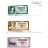 Lot of 3 Yugoslavia notes. 1968 5 Dinara, 1978 10 Dinara, 1978 20 Dinara. P-81, P-87 & P-88. All Unc